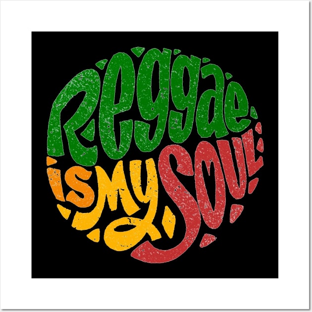 Reggae Is My Soul Wall Art by walawaok